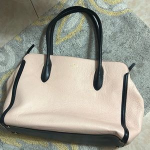 Brand new unused pink and black leather Kate spade purse